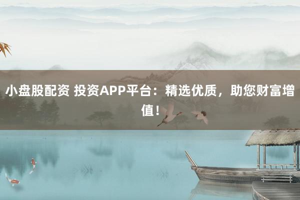 小盘股配资 投资APP平台：精选优质，助您财富增值！